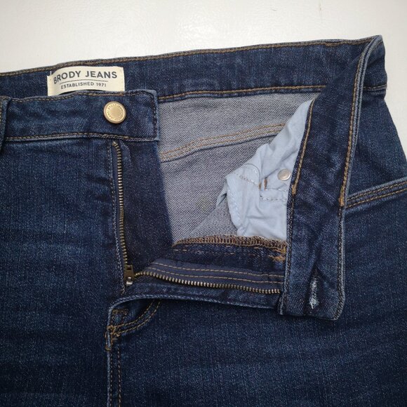 Brody Jeans Ladies Size 32/31 Medium Wash High Rise Slim Boot Blue Jeans - Picture 7 of 12